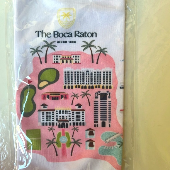 The Boca Raton Soft Cloth Eyeglass/Sunglass Drawstring Pouch 7 1/4” x 3 1/4” - Picture 1 of 4